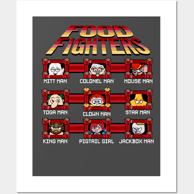 Food Fighters Wall Art by TGprophetdesigns